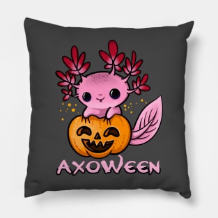 Axolotl Halloween Pillow