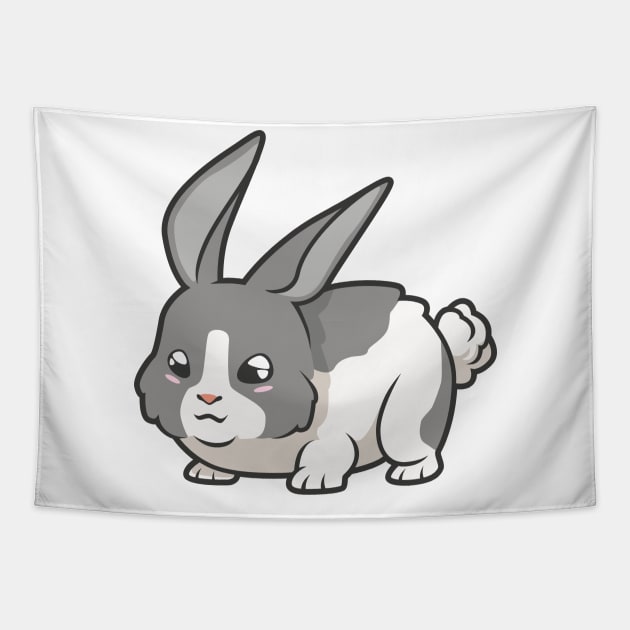 Kawaii rabbit Tapestry by Modern Medieval Design