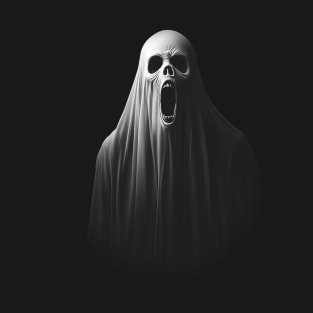 Haunted Spectral Screaming Ghost T-Shirt