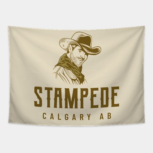 Stampede, Calgary, Alberta Tapestry by Canada Tees