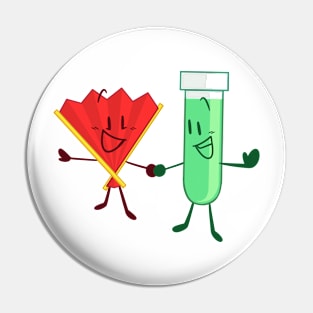 Fan and Test Tube (Inanimate Insanity) Pin