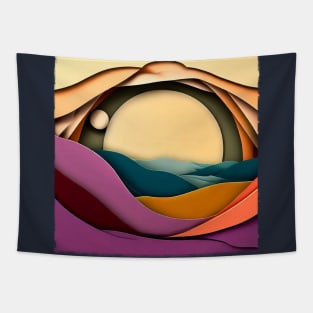 Sunset Desert Tapestry