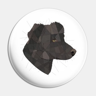 Geometric Dog Pin