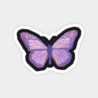 Purple Butterly Sticker Magnet