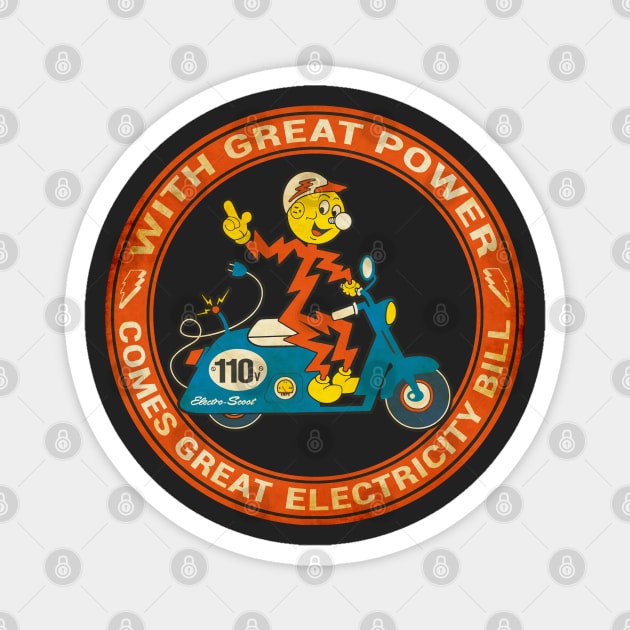 With Great Power Comes Great Electricity Bill Magnet by asikjosgeh