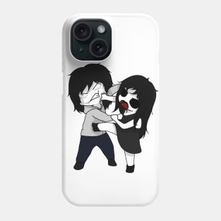 creepypasta jeff vs jane chibi Phone Case