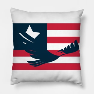 American Eagle with Minimal Flag 🦅 Pillow