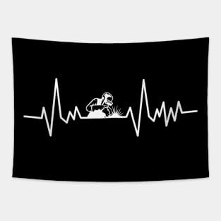 Welder Heartbeat Tapestry