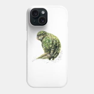 Mr Kākapo, New Zealand native bird Phone Case