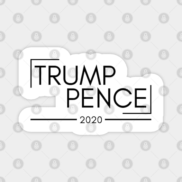 Trump Pence For President 2020 Magnet by Rebelion