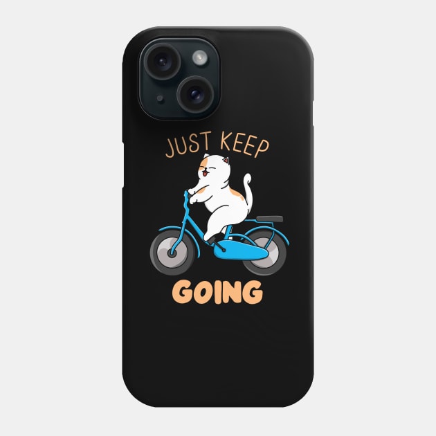 Just Keep Going Phone Case by Kimprut