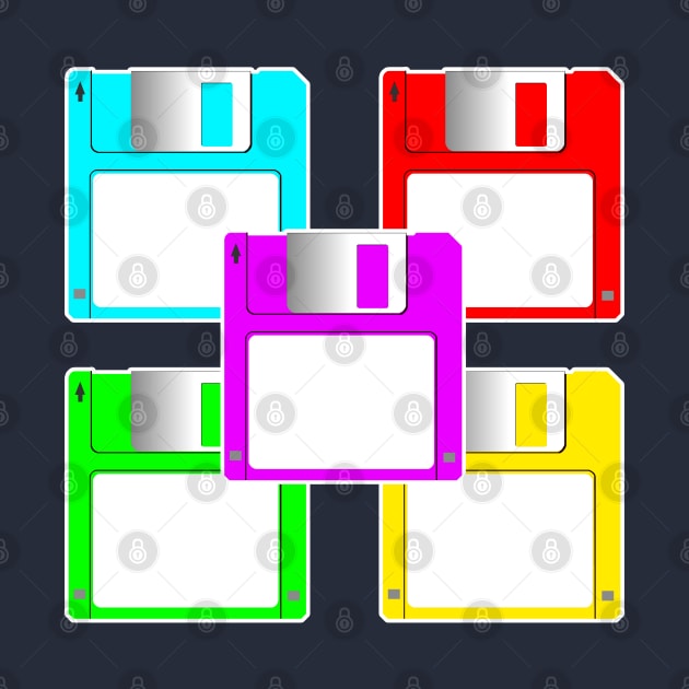 Colourful Floppy Disks by SOwenDesign