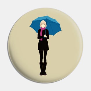 Blue Umbrella Pin