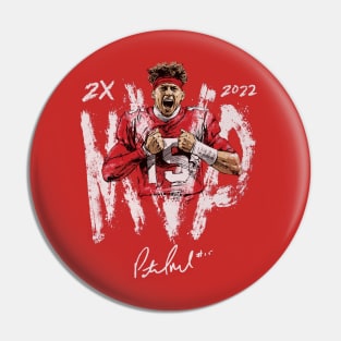 Patrick Mahomes II Kansas City 2X MVP Pin