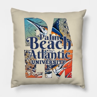 Palm Beach Atlantic University West Palm Beach Florida Swordfish Design Pillow