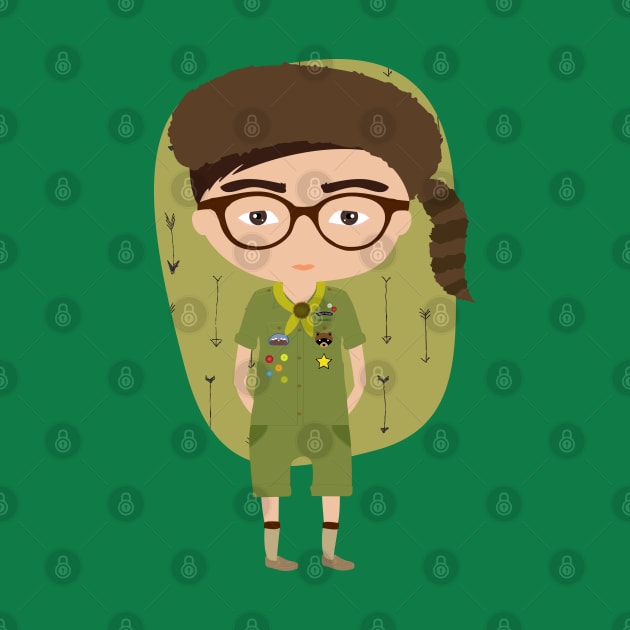 Sam Shakusky de Moonrise Kingdom by Creotumundo