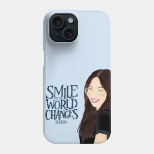 Beautiful girl portrait. Smile and good vibes come. Phone Case