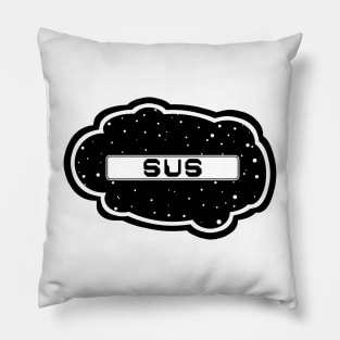 Black Sus! (Variant - Other colors in collection in shop) Pillow