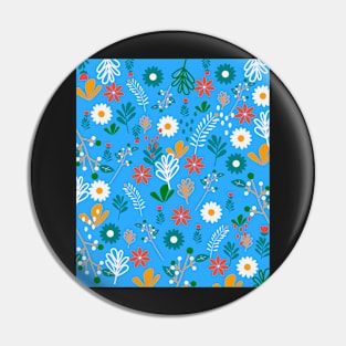 Blue field of joy Pin