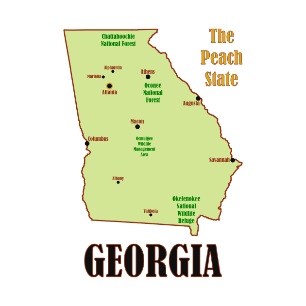 Georgia Map by Pr0metheus