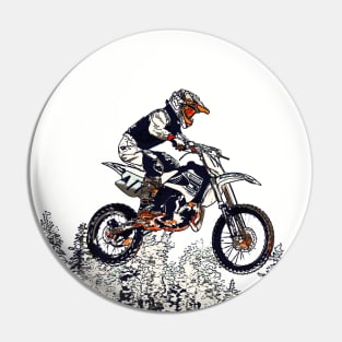 Born to Fly - Motocross Racer Pin