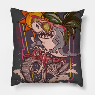 Venice Beach Shark Rider sunglasses sun summer california Pillow