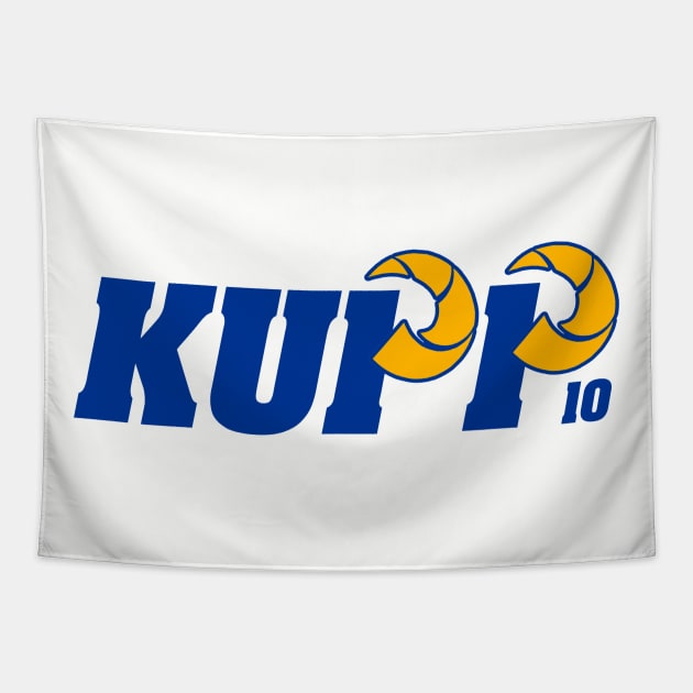 KUPP 10, Los Angeles Football design Tapestry by FanSwagUnltd