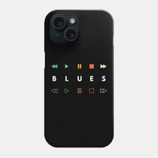 Blues Style Music Player Buttons Retro Colors Phone Case