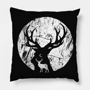 Deer at night Pillow