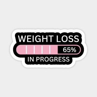 Weight Loss fitness workout in progress Magnet