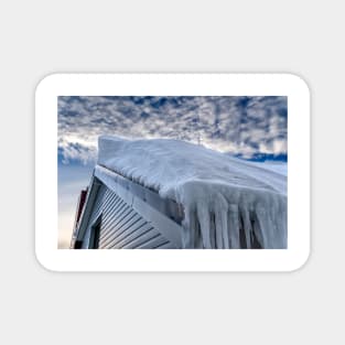 Snow covered roof at Mt Hotham Magnet