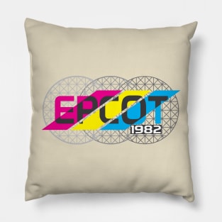 Epcot 1982 - Three Stripes Pillow