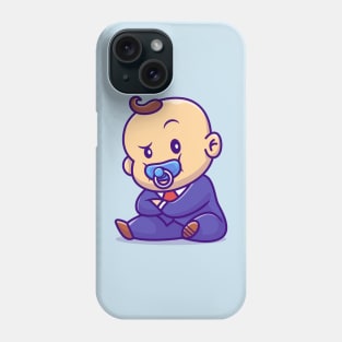 Cute Baby Boss With Pacifier Cartoon Phone Case
