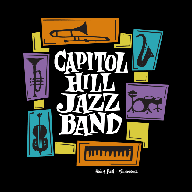 Capitol Hill Jazz Band Tee by LizzSable