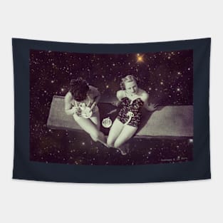 Coffee in Space by MontagealaBira Tapestry