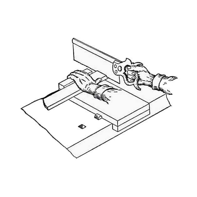 Bench hook - vintage book illustration from The children's library of work and play by Edwin W. Foster 1911 by One Eyed Cat Design