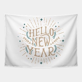 Hello New Year -  Embrace New Beginnings Tapestry