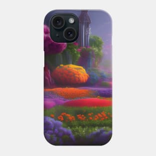 Rainbow in Floral Garden Phone Case