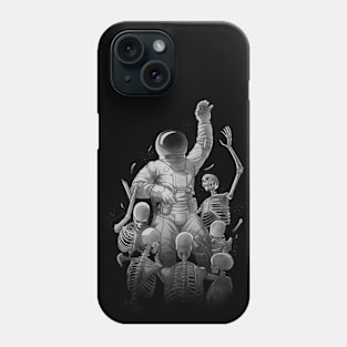 Astronaut Skeleton Scaping Hell by Tobe Fonseca Phone Case