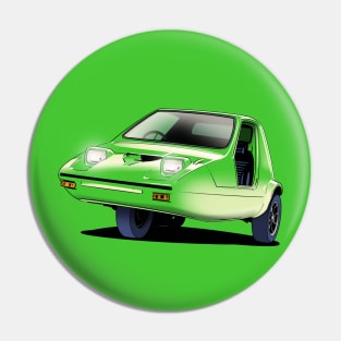 Bond Bug in Lime Green Pin