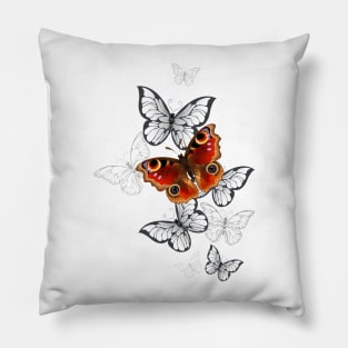 Peacock Butterfly Flight Pillow