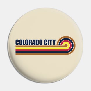 Colorado City Arizona horizontal sunset Pin