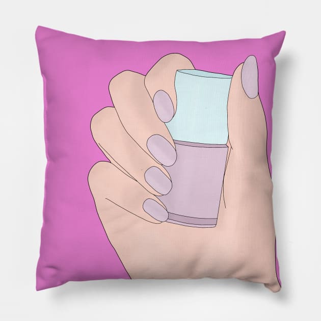 Precious Nail Polish Pillow by DiegoCarvalho