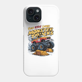 Roaring Behemoth Rides the Dirt Phone Case