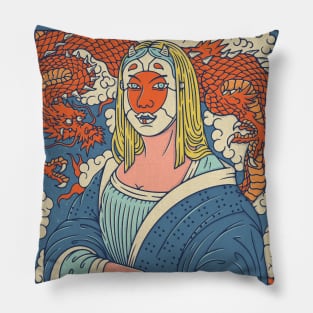 Lady with the smile Pillow
