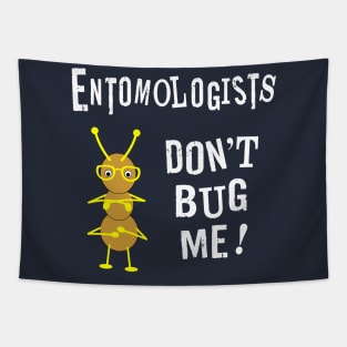 Entomologists Bug White Text Tapestry