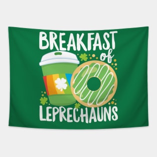 St Patrick's Day Funny Breakfast of Leprechauns Coffee Tapestry