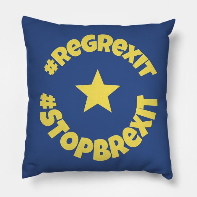 Regrexit, Stop Brexit Pillow by KristinaEvans126