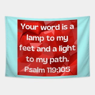 Bible Verse Psalm 119:105 Tapestry