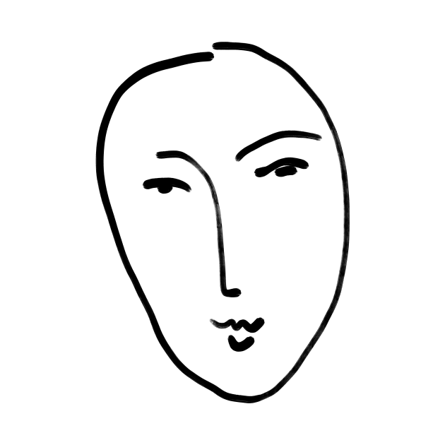 Matisse Line art Face #2 by shamila